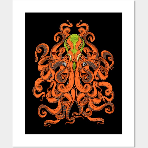 Alien Octopus Wall Art by Buy Custom Things